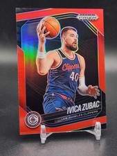 2024-25 Panini Prizm Black #161 Ivica Zubac Red #/299 Los Angeles Clippers 