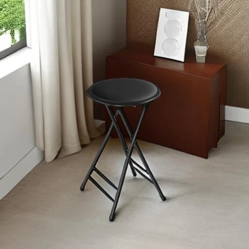 Compact Backless Stool - 24" Barstool for Kitchen - Black - Image 4 of 4
