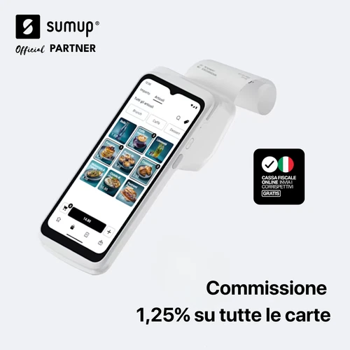 SumUp POS Terminal with Printer | 1.25% Off All Cards | New Customers Only