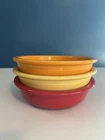 Fiestaware Bowls Lot Of 3 Retired Colors 6 7/8" Cereal Soup Pasta 19 oz HLC USA