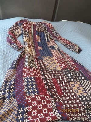 Märchenhaft Schwerlos Marco Polo Viskose Crepe Kleid dt 40 42