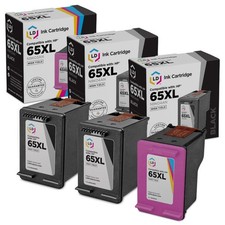 LD Replacement for HP 65XL HY Inkjet 2 Black, 1 Color 