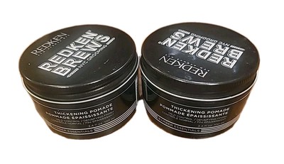 Redken Brews Mens Hair Thickening Pomade Mild Control 3.4 oz 100 ml 2 Jars