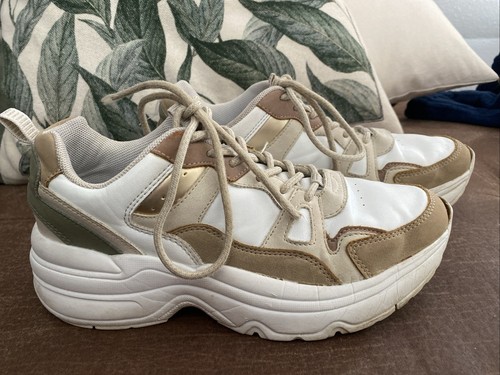 Sneaker Von Graceland Gr. 38 Mädchen Damen Beige Weiß