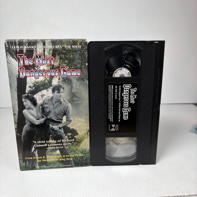 The Most Dangerous Game VHS 1932 Horror Thriller Home Vision Cinema