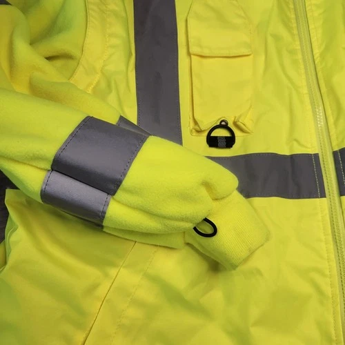 Portwest S427 Hi-Vis Breathable 7-in-1 Traffic Jacket / Vest Waterproof XL image 4