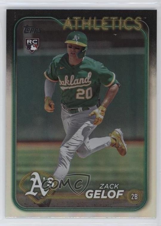 2024 Topps Series 1 Rainbow Foil Zack Gelof #166 Rookie RC