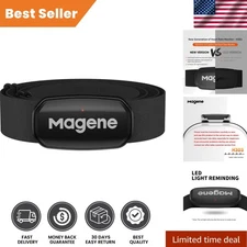 Heart Rate Monitor Chest Strap - ANT+/Bluetooth Compatible for Fitness