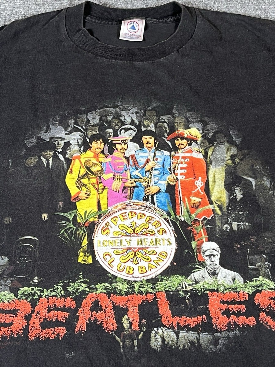 値下げ！THE BEATLES Sgt. Pepper's Tシャツ Lサイズ Vintage 90'sBTG Beatles T-shirt Large SGT Peppers Club Band Lonely