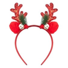 Christmas Headband for Women - Christmas Reindeer Antlers Headband Hair Hoop -