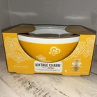New Vintage Charm Pyrex Golden Days Butterfly Gold & Flowers Mixing Bowls Set 3