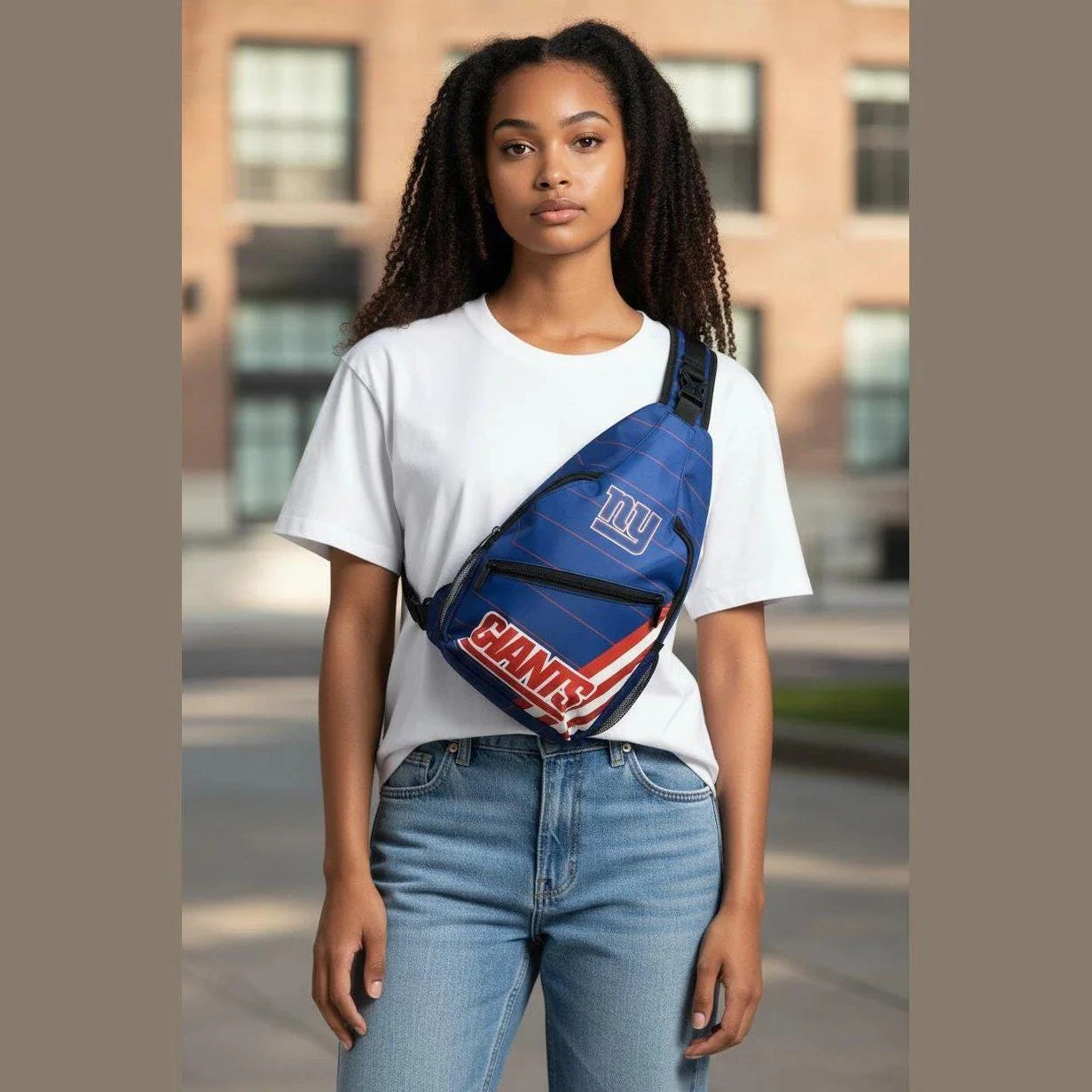 NY Giants Football Chest Bag