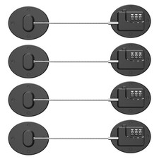 Refrigerator Lock - Heavy Duty Combination Fridge Lock, Proof Cabinet Locks,N...