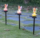 LED Flower Fairy Solar Powered Garden Lights Waterproof Lamp Outdoor Lawn Decor
