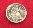 1839 Liberty Seated Half Dime.