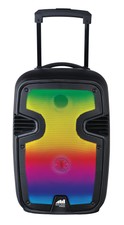 Portable 12” Bluetooth Blaze Party Speaker W Full Glow Disco Lights (nds-1215)