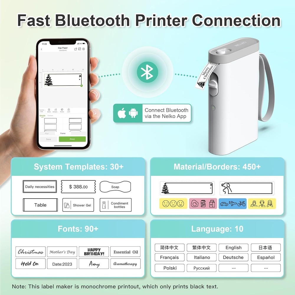 Bluetooth Label Maker P21 with Tape for Home Office Organization Bluetooth Label Maker P21 with Tape for Home Office Organization