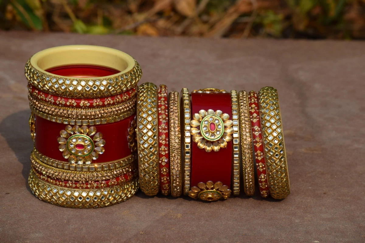 Rajputi white deals chura