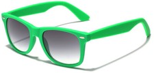 Retro 80s Premium Sunglasses Rubberized Black White Pink Blue Purple Frame Color