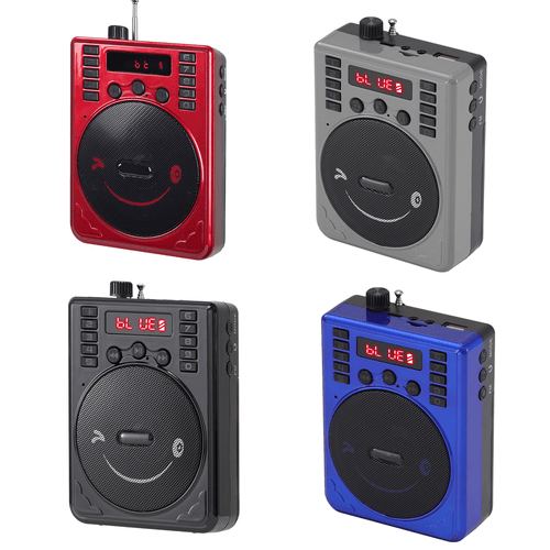 Sprachverstärker PA-Anlage für Lehrer mit Mikrofon - Rot/Blau/Schwarz/Grau BT Lautsprecher - Bild 1 von 17