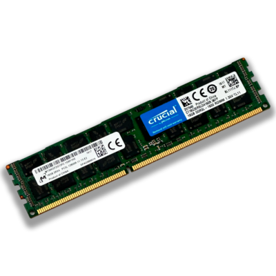 Crucial 16GB DDR3-1600MHz (PC3L-12800) RDIMM RAM Memory (CT16G3ERSLD4160B)