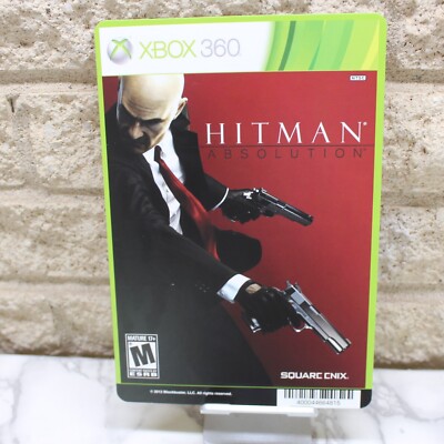 Hitman Absolution Xbox 360 Blockbuster Promo Shelf Display Card ONLY Backer