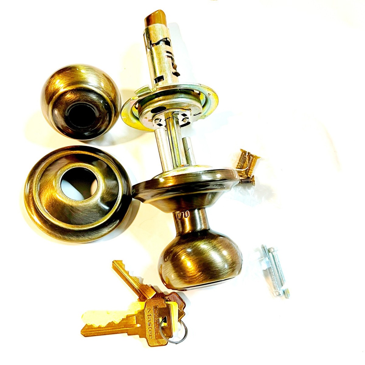 3432 DEXTER, Dexlock OEM Keylock Dover Lock Antique Bra W. Keys