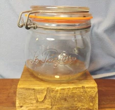 My Estate Sale!  1/2L Le Parfait Hinged Lid Glass Storage Jar 
