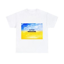 Ukraine Flag - Unisex Heavy Cotton Tee