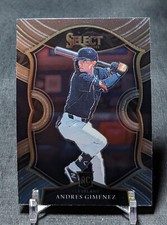 Andres Gimenez Rookie RC 2021 Select Baseball Card #82 Cleveland Guardians. rookie card picture
