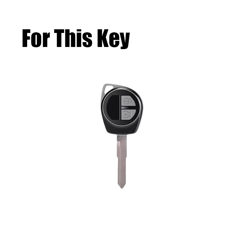 Zinc Alloy Silicone Car Key Case Cover For Suzuki Swift Liana Grand Splash Alto - Изображение 2 из 4
