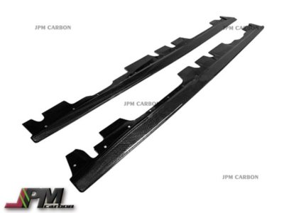 Carbon Fiber Extension Side Skirts Splitter Add On Lip For BMW E92 E93 M3 Only