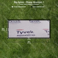 Tyvek Footprint for the Big Agnes Sheep Mountain 1 Tent