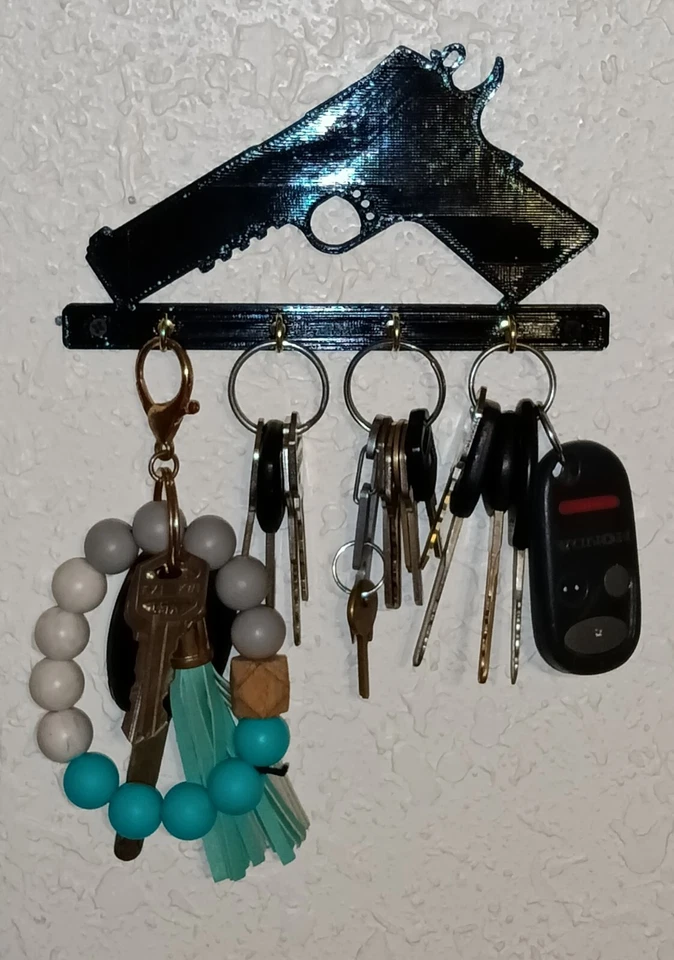 Springfield Armory 1911 45 ACP Pistol Gun Handgun Wall Key Rack Holder Hanger - Image 2 of 4