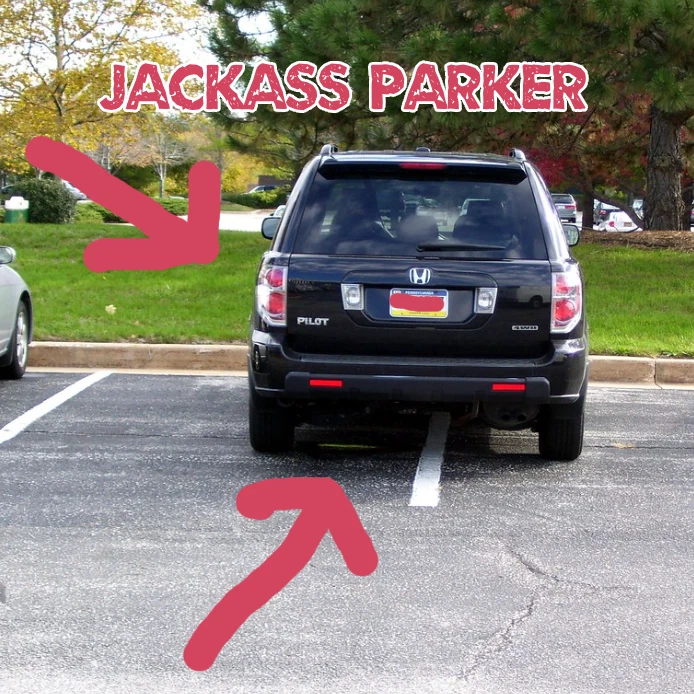 Congratulations for Parking Like a Jackass, Bad Parking Cards, Learn to Park! - Image 4 of 4