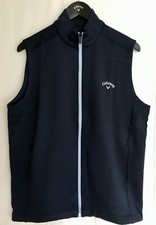 Callaway Herren High Gauge Full Zip Fleece Golf Weste Gillet *