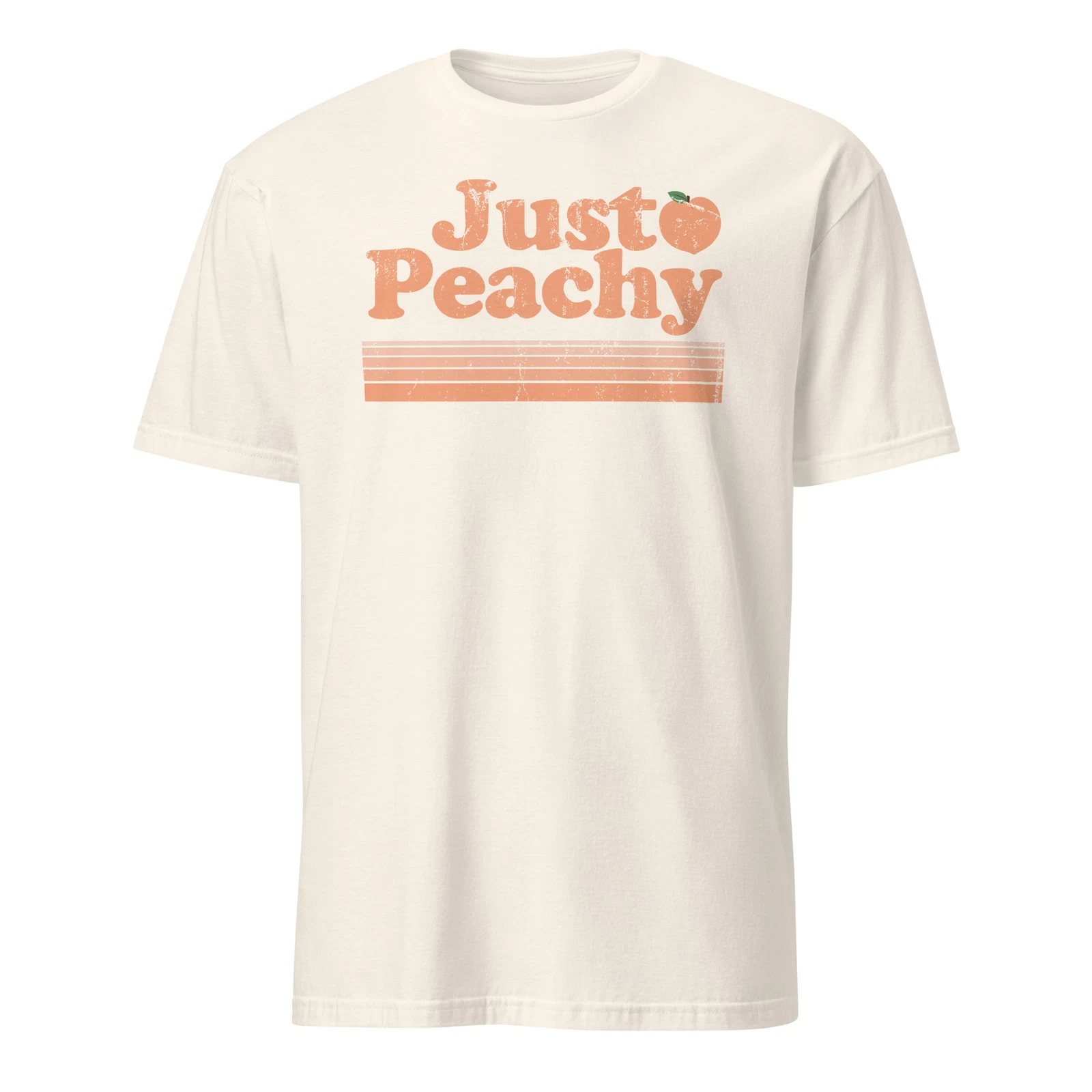 Just Peachy Shirt Retro Georgia Peaches Summer Fruit T-Shirt Size S-3XL Gift Tee