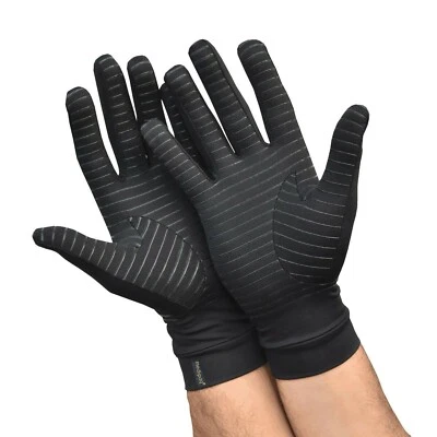 GREAT IDEAS Anti Arthritis Gloves Compression Support Copper Therapy Finger Hand Pain Relief