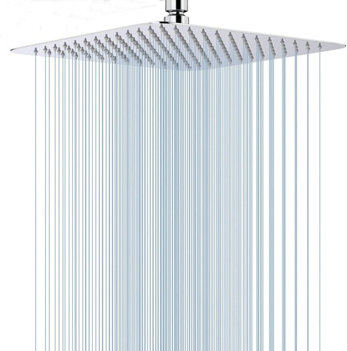 8/10/12 Inch High Pressure Rainfall Stainless Steel Shower Head Spray Faucet - Picture 16 of 19
