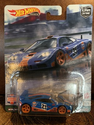 Play Vehicles Gulf British Horsepower 1 64 Scale Mclaren F1 Gtr Diecast Hotwheels Premium Car Culture Die Cast Vehicles