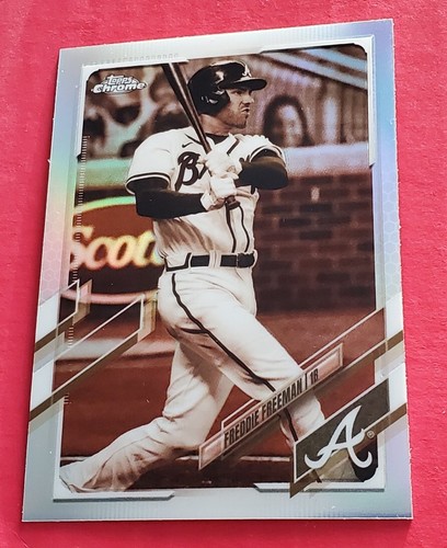 2021 Topps Cromato Seppia Rifrattore Pujols Letti Freeman Alvarez Lotto di 4 carte COME NUOVI DI ZECCA - Foto 6 di 12