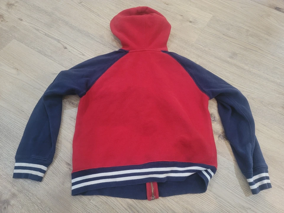 Polo Ralph Lauren Sudadera con Capucha Cremallera Completa Rojo Azul Sudadera Niños Talla M (10-12) Foto 3 de 4