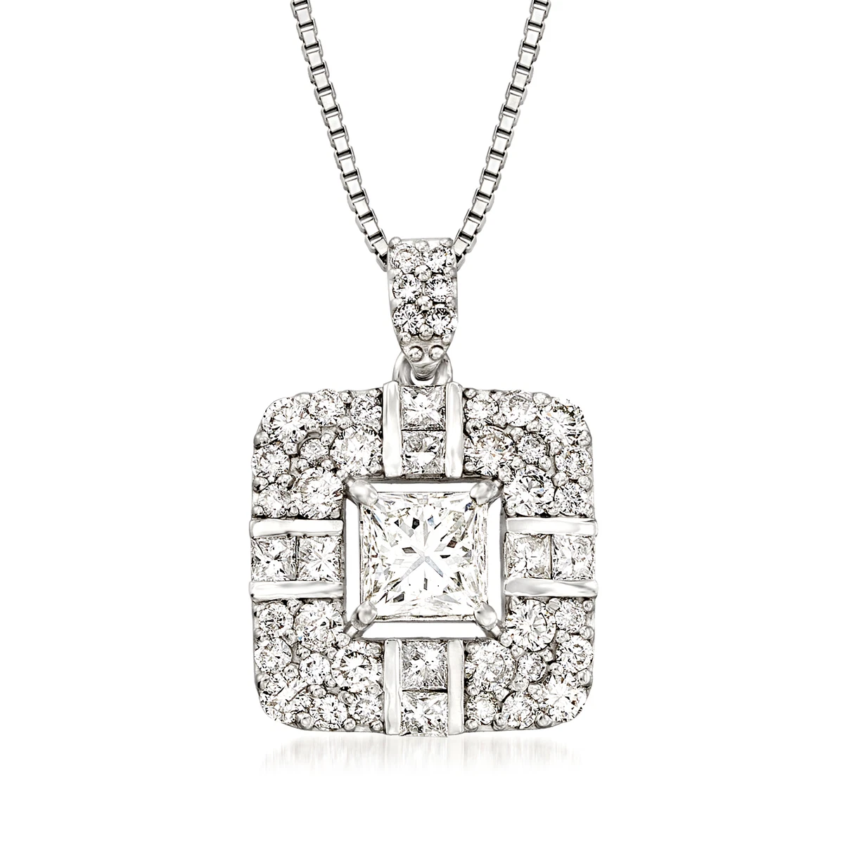 MYKI Cubic Clear Design Solitaire American Diamond Fashionable Pendant  Necklace for Girls & Women With Chain Gold-plated Swarovski Zirconia  Sterling Silver Pendant Price in India - Buy MYKI Cubic Clear Design  Solitaire