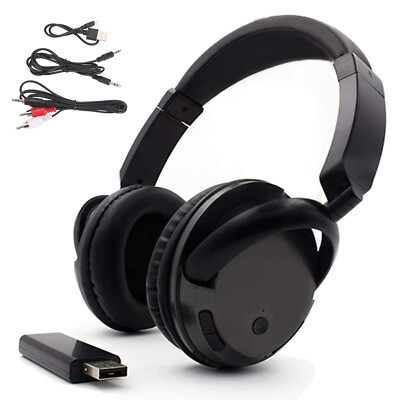 Wireless Headphones for TV Watching with USB Transmitter Support FM Radio B6V0