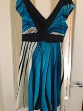 BNWT Ever Pretty Blue And White Striped Dress Size 12