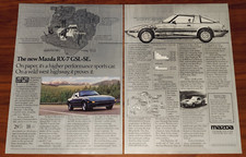MAZDA RX-7 GSL-SE PRINT AD MAGAZINE ADVERTISEMENT A HIGHER PERFORMANCE CAR