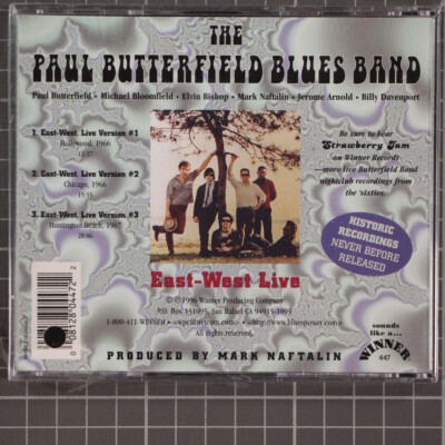 Paul Butterfield Blues Band East-West Live 1996 Winner Sealed Hole