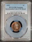 1892 Indian Head Cent Proof PCGS PR Genuine Unc 2364.91/46761956 Exquisite Coin