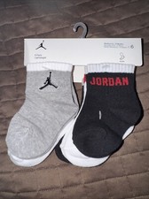 Nike Baby 6 Pk Multicolor Ankle Cotton Cushion 23 Jordan Jumpman Sock Set 6-12 M