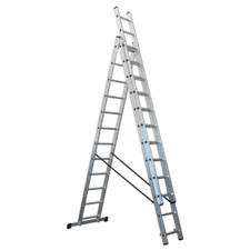 Sale!! Sealey ACL312 Aluminium Extension Combination Ladder 3x12 EN 131